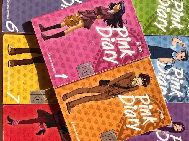 Toutes les couvertures des mangas de Pink Diary.